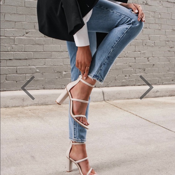 Joe Mercer Phoenix High Heel Sandals Bone Leather - Picture 2 of 6